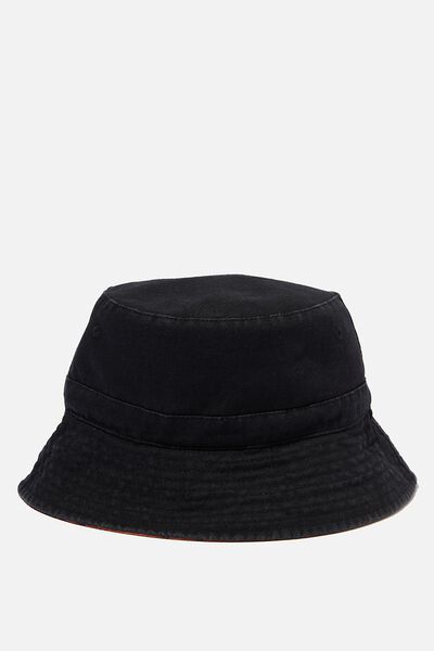 Reversible Bucket Hat, CHEETAH/BLACK