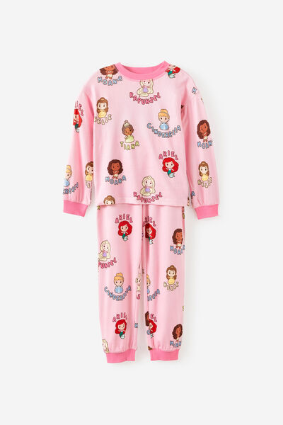Snoozesoft Long Sleeve Pj Set License, LCN DIS BALLET PINK/PRINCESS DREAMS