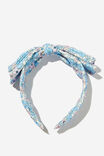 Dulcie Double Bow Headband, DUSK BLUE/BETSY FLORAL - alternate image 1