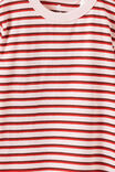Essential Short Sleeve Graphic Tee, BALLET PINK/VARSITY RED/ROCKY ROAD STRIPE - example image 2