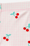 Hailey Bike Short, BLUSH CHERRIES/GINGHAM - alternate image 2