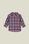 Baby Rugged Shirt, CRUSHED BERRY/TAUPY BROWN/NAVY WAFFLE PLAID - alternate image 3