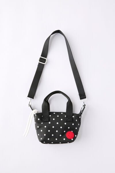 Kids Retro Cross Body Bag, BLACK SPOT