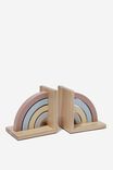 Wooden Book Ends, RAINBOW