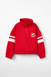 Naomi Half Zip Pullover, VARSITY RED/PICKLEBALL - alternate image 1