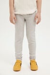 Maya Fleece Legging, LIGHT GREY MARLE RIB - alternate image 2