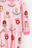 Disney Princess Snoozesoft Long Sleeve Pj Set, LCN DIS BALLET PINK/PRINCESS DREAMS - example image 3