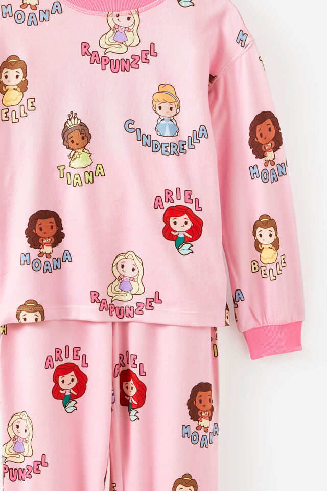Disney Princess Snoozesoft Long Sleeve Pj Set, LCN DIS BALLET PINK/PRINCESS DREAMS