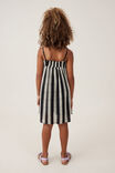 Eloise Sleeveless Dress, BLACK/WHITE STRIPE - alternate image 3