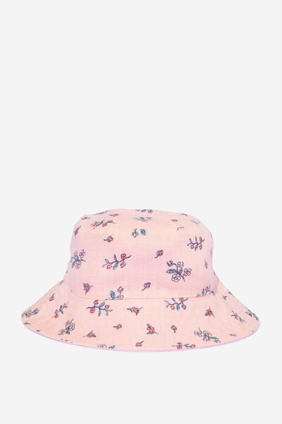 Billy Reversible Bucket Hat, BALLERINA/DITSY FOLK FLORAL