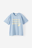 Queen Music Drop Shoulder SS Tee, LCN COR CLOUD BLUE/ QUEEN WE WILL ROCK U - example image 1