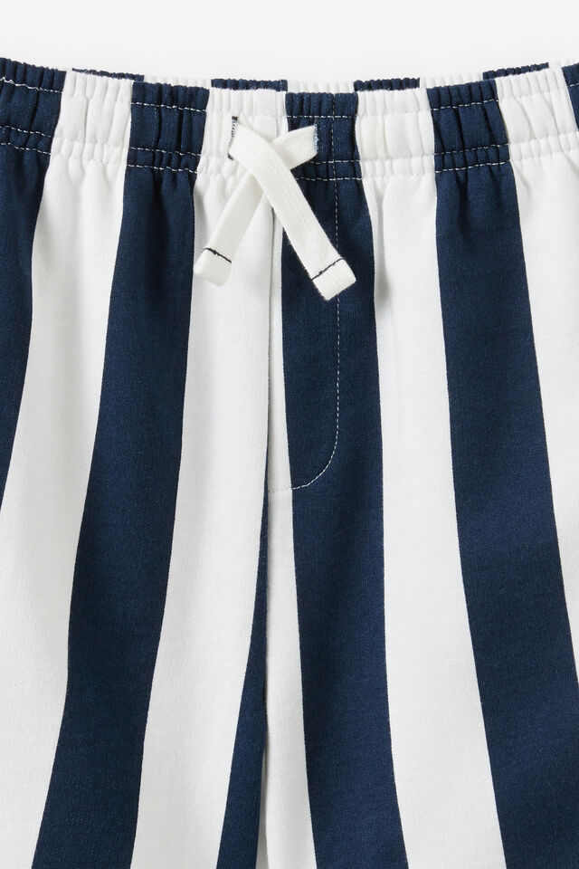 Essentials Short, VANILLA/SQUID INK STRIPE