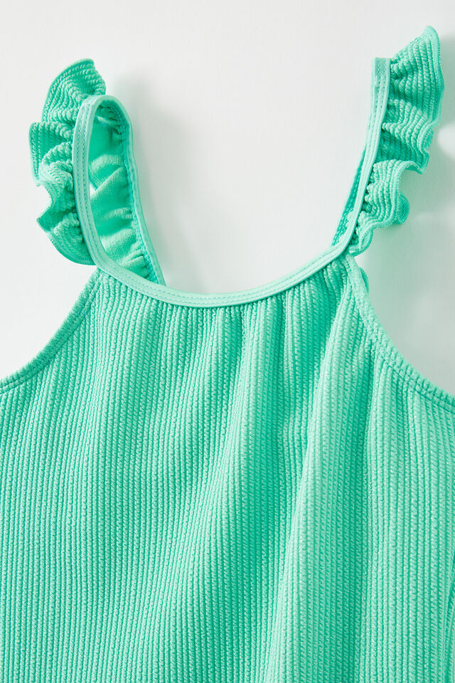 Heather One Piece, FRESH GREEN CRINKLE