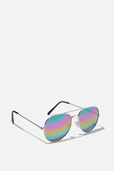 Pilot Sunglasses, RAINBOW LENS