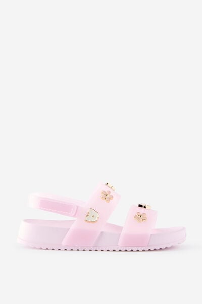 Kids Charm Jelly Sandals, BALLET PINK/CHARMS