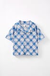 Amelie Short Sleeve Shirt, DUSK BLUE/SANDY FLORAL - alternate image 1