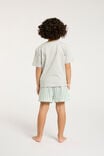 Blair Short Sleeve Pyjama Set, MALACHITE/GINGERBREAD STRIPE - alternate image 3