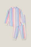 Angie Long Sleeve Pyjama Set, ZEPHYR/RAINBOW STRIPE - alternate image 3