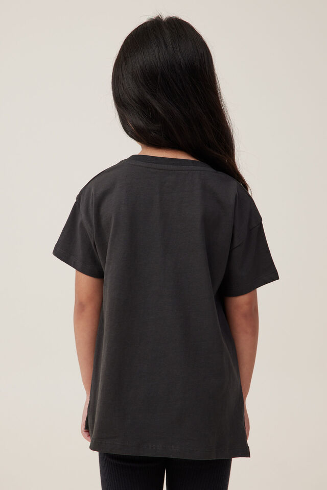 Camiseta - Poppy Short Sleeve Print Tee, PHANTOM/WEST COAST EAGLE SOLID