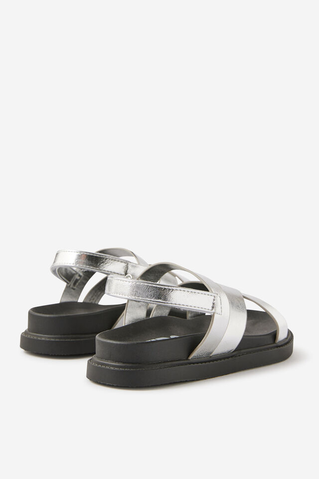 Blair Multi Strap Sandal, SILVER METALLIC