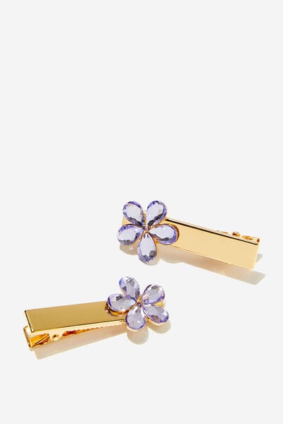 Luxe Clips, LILAC DROP/GEMMIE BLOSSOMS