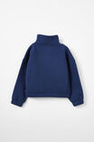 Naomi Half Zip Pullover, IN THE NAVY/LOVE ALL - alternate image 3