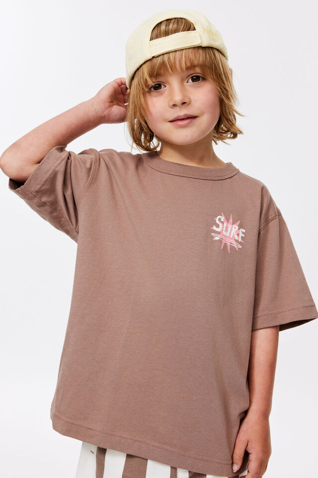 Essentials Graphic Short Sleeve Tee, COOKIE CRUMBLE/SURF COMP