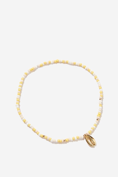 Kids Beaded Necklace, COWRIE SHELL