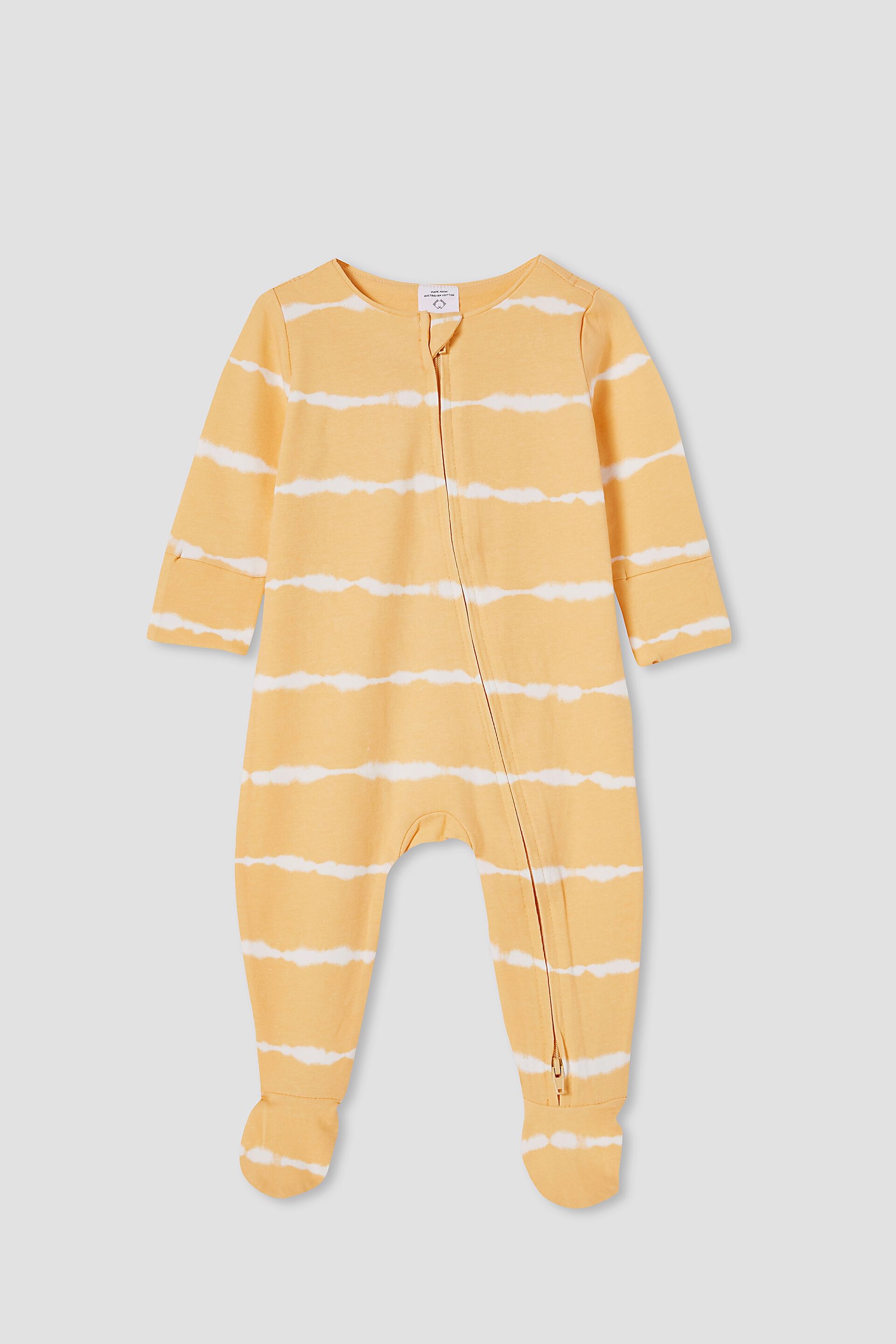 Baby All In Ones & Bodysuits | The Long Sleeve Zip Romper Usa - YM48296