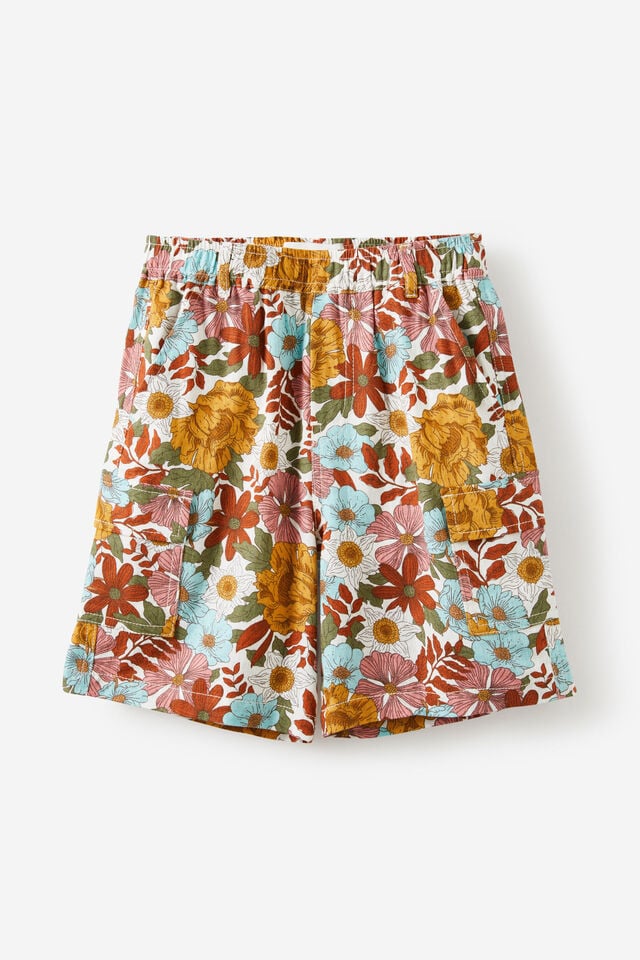 Landon Cargo Short, BARBER BLUE/FLORAL