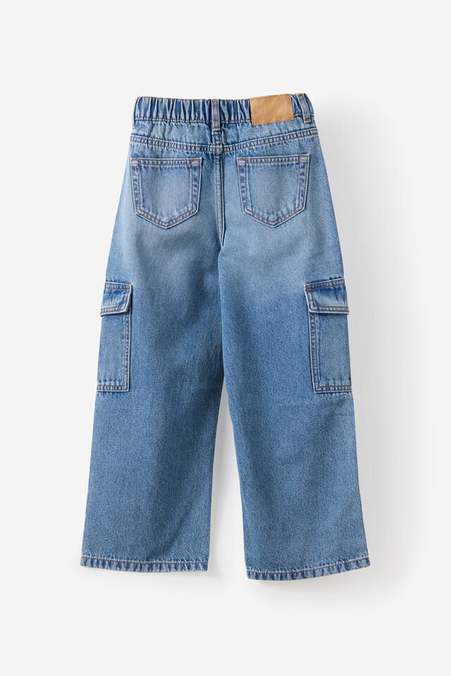 Super Baggy Jean, BLUE HAVEN MID BLUE/CARGO
