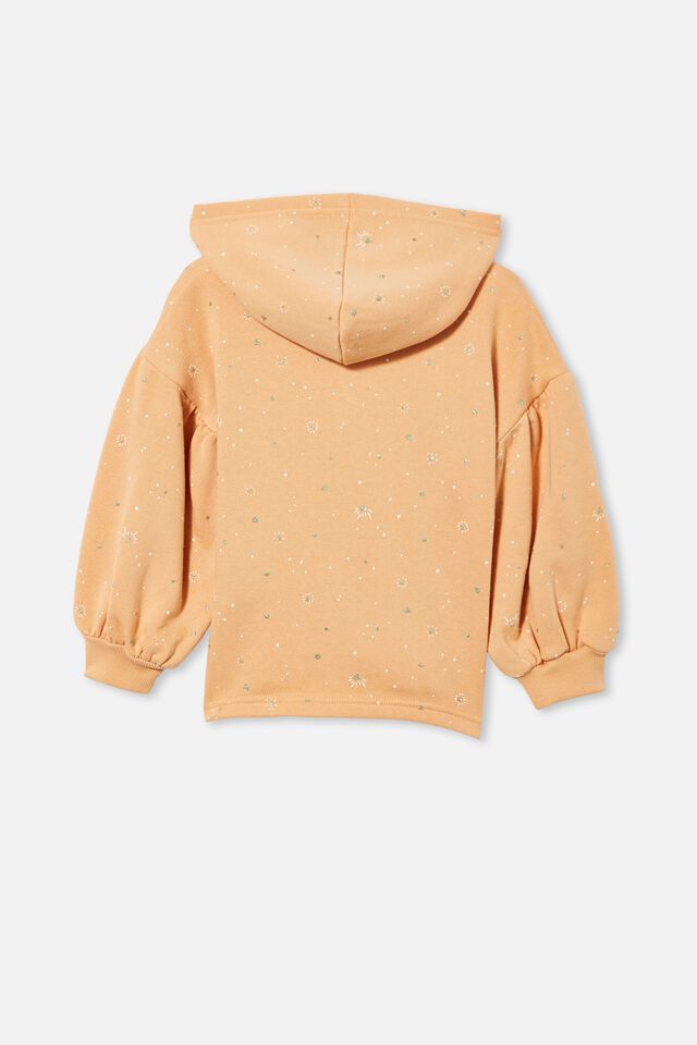 Tilly Puff Sleeve Hoodie, PEACHY/ NAIVE HEART