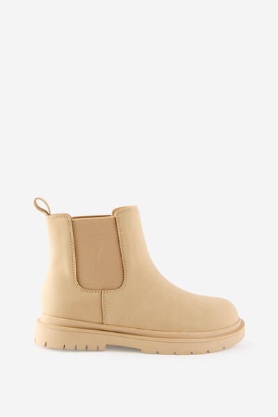 Kids Stretch Gusset Boot, SEMOLINA