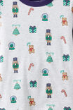 Dreamdrift Short Sleeve Pj Set, GREY MARLE/MERRY GLOW - example image 2