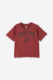 Camiseta - Jonny Short Sleeve Print Tee, VINTAGE BERRY/BASELINE CASSETTE CO. - vista alternativa 1