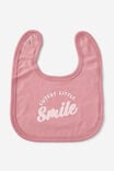 The Baby Bib, DUSTY BERRY/CUTEST LITTLE SMILE - alternate image 1