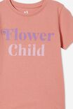 Penelope Short Sleeve Tee, MUSK ROSE/RETRO FLOWER CHILD
