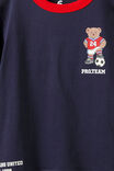 Essentials Graphic Short Sleeve Tee, SQUID INK/SOCCER BEAR - example image 2