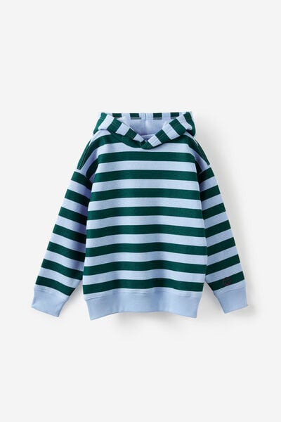 Sammy Oversize Hoodie, WINTER JADE/CLOUD BLUE STRIPE