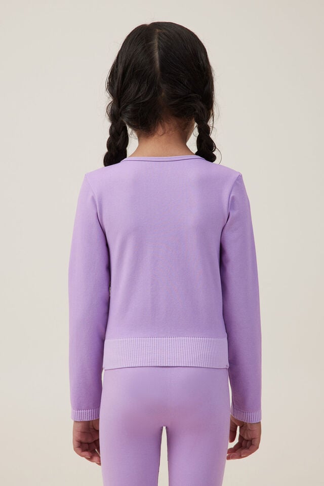 Summer Long Sleeve Top, LILAC DROP WASH