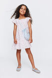 Billie Flutter Sleeve Dress, TEA PARTY PINK/FLORAL - example image 1