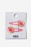 Sadie Snap Clips, OMBRE GLITTER DAISIES - alternate image 1