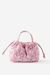 Sequin Scrunch Bag, BALLET PINK/SEQUIN - example image 2
