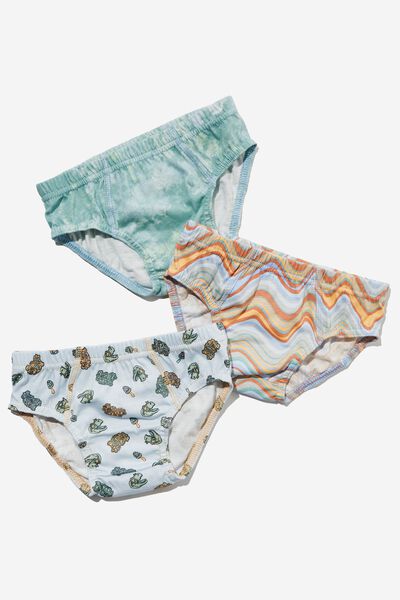 Boys 3 Pack Underwear, RETRO DINOSAUR TIE DYE/FROSTY BLUE