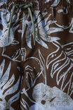 Bailey Board Short, HOT CHOCCY/DUSK BLUE PALM FOLIAGE - alternate image 2