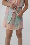 Lucille Skirt, RAINBOW CHECK