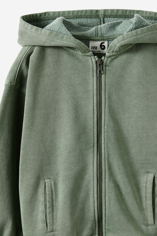 Sammy Zip Through Hoodie, KHAKI