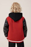 License Bomber Jacket, LCN NBA HERITAGE RED/NBA PATCHWORK - alternate image 3