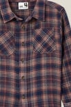 Rugged Long Sleeve Shirt, CRUSHED BERRY/TAUPY BROWN WAFFLE PLAID - alternate image 2