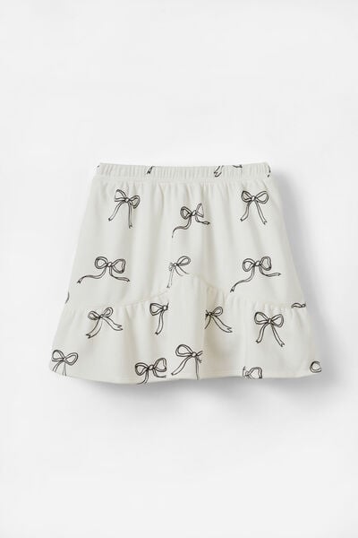 Everly Fleece Skirt, VANILLA/BOWS